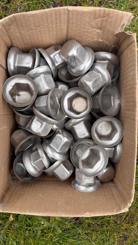 60x RVS wieldoppen 33mm brede flens voor Alcoa velgen, Ophalen