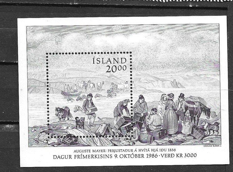 blok ijsland 1983 pf-voor GWD52 0.50, Postzegels en Munten, Ophalen of Verzenden, IJsland, Postfris