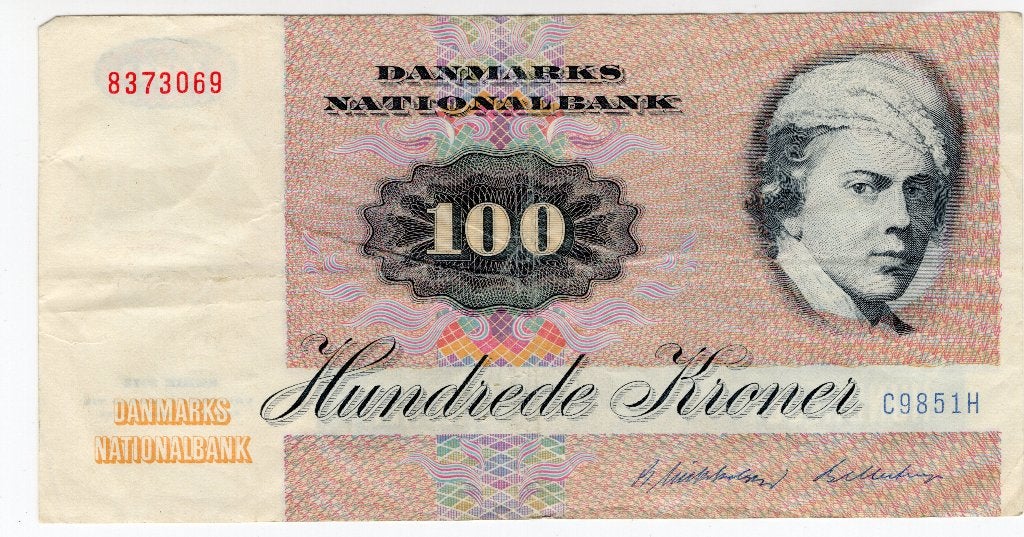 Denemarken 100 Kroner 1985 vf, Verzenden, Overige landen