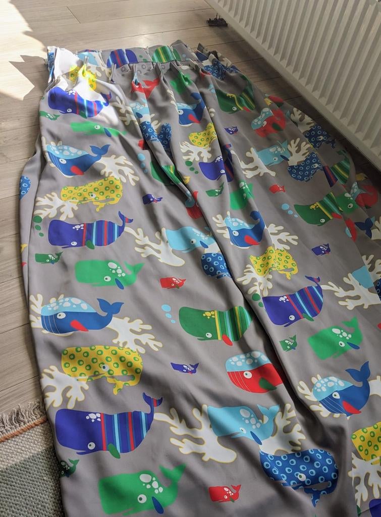 Gordijnen voor kinderkamer (140x190) 2X, Ophalen, Gebruikt, 100 tot 150 cm, Vrolijk