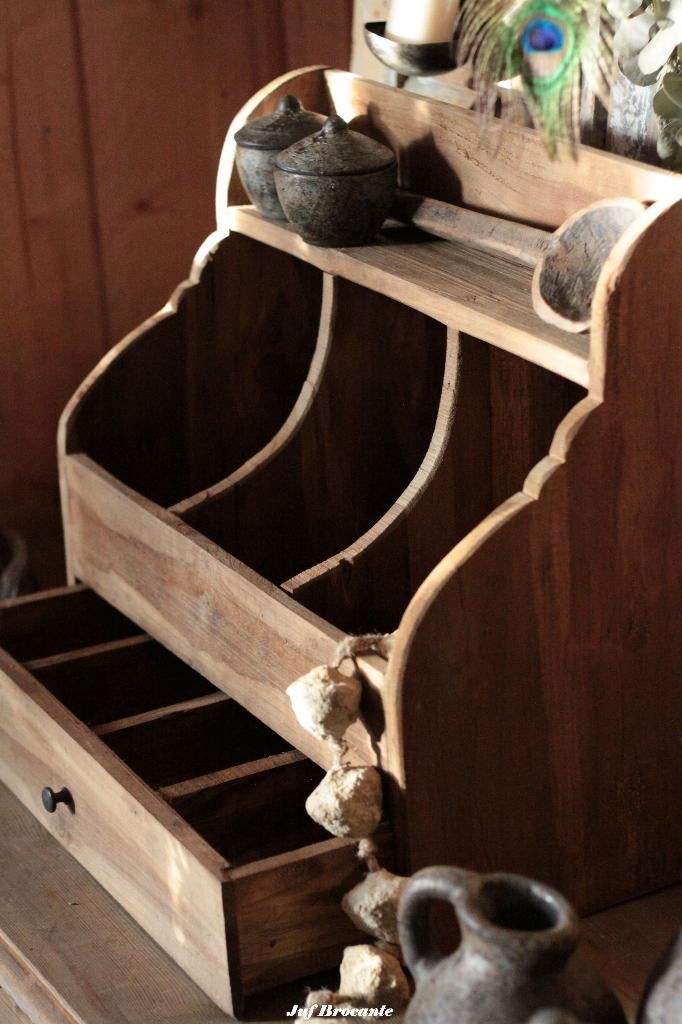 Gruttersbak XL met lade, Huis en Inrichting, Woonaccessoires | Overige, Www.jufbrocante.nl, Www.jufbrocante.nl, Nieuw, Ophalen of Verzenden