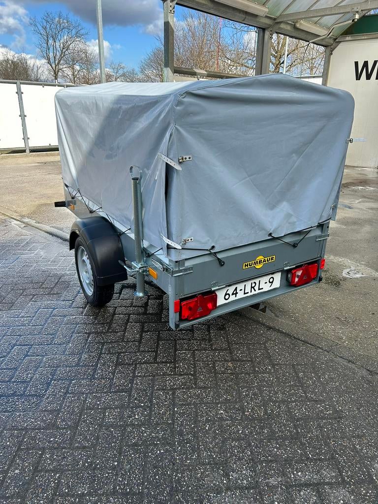 Humbaur aanhanger met huif, in goede staat!, Auto diversen, Aanhangers en Bagagewagens, Zo goed als nieuw, Ophalen