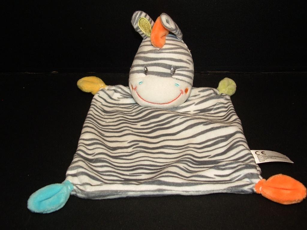 NICOTOY SIMBA TOYS ZEBRA KNUFFELDOEK VELOURS WIT ME, Kinderen en Baby's, Speelgoed | Knuffels en Pluche, Verzenden, Nieuw, Overige typen