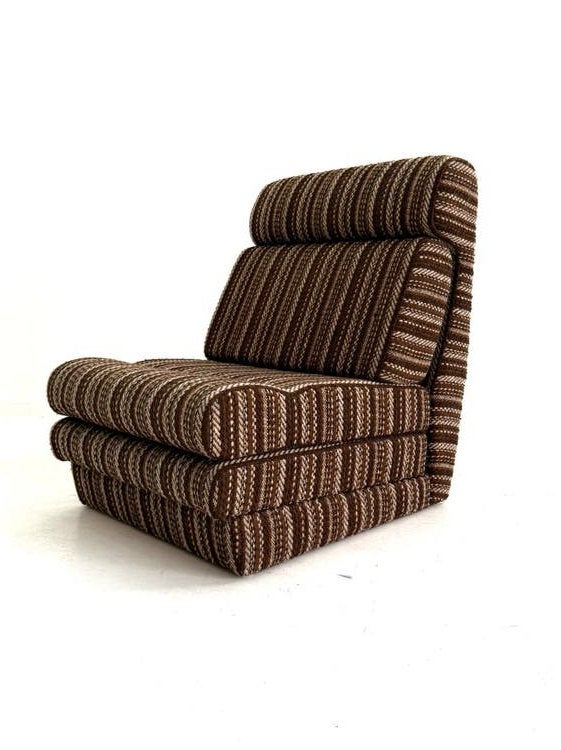 Vintage verstelbare slaapfauteuil, jaren ‘80