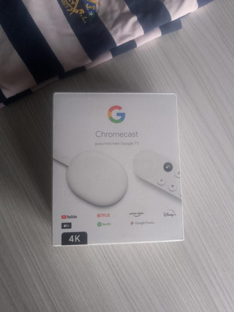 ZGAN 4K Google TV Chromecast, Audio, Tv en Foto, Mediaspelers, Ophalen, Zo goed als nieuw, HDMI