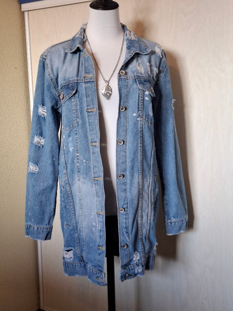 Cherry Koko spijker/denim jas, Cherry Koko, Blauw, Ophalen of Verzenden, Zo goed als nieuw