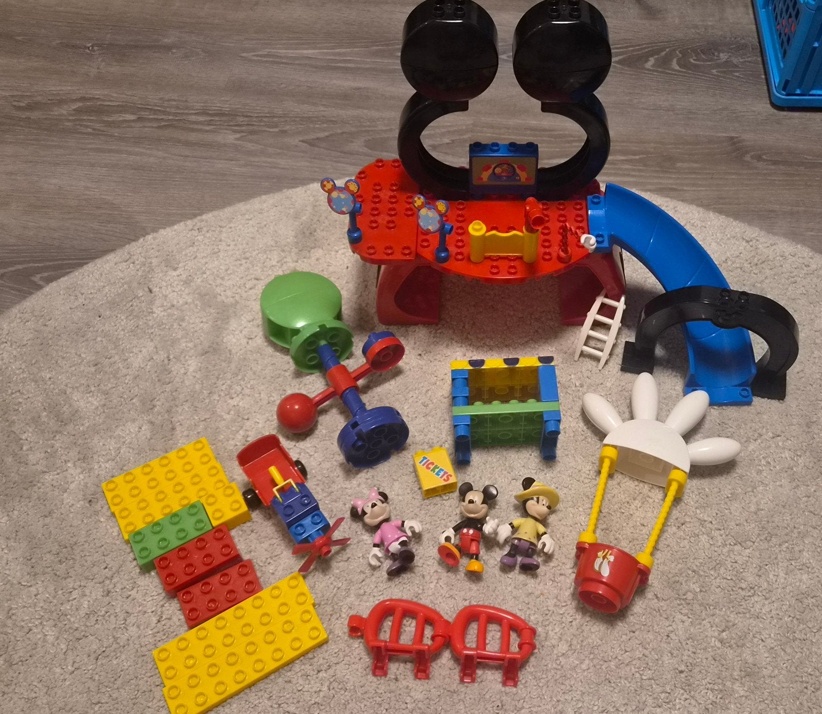 Megablocks Mickey Mouse set, past op Duplo., Ophalen of Verzenden, Zo goed als nieuw, Duplo