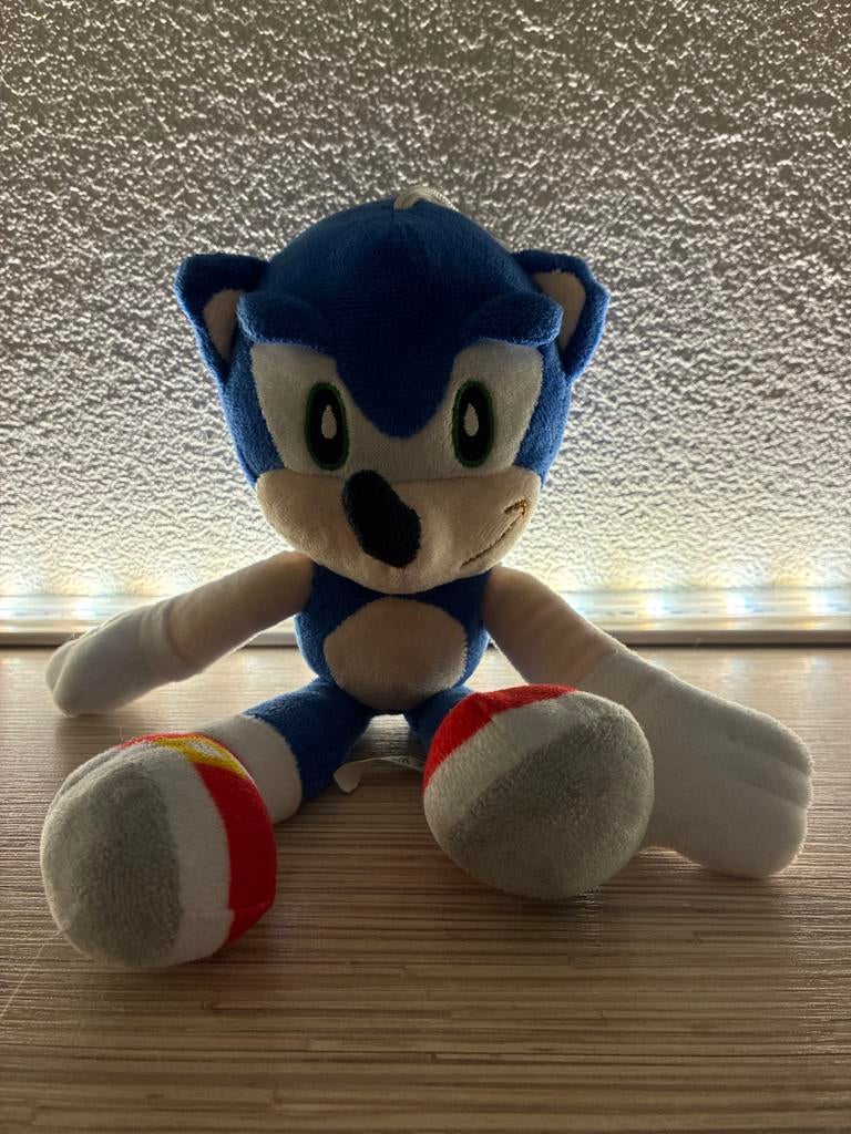 Sonic the Hedgehog Knuffel - Zo goed als nieuw, Ophalen, Overige karakters, Overige typen, Blauw