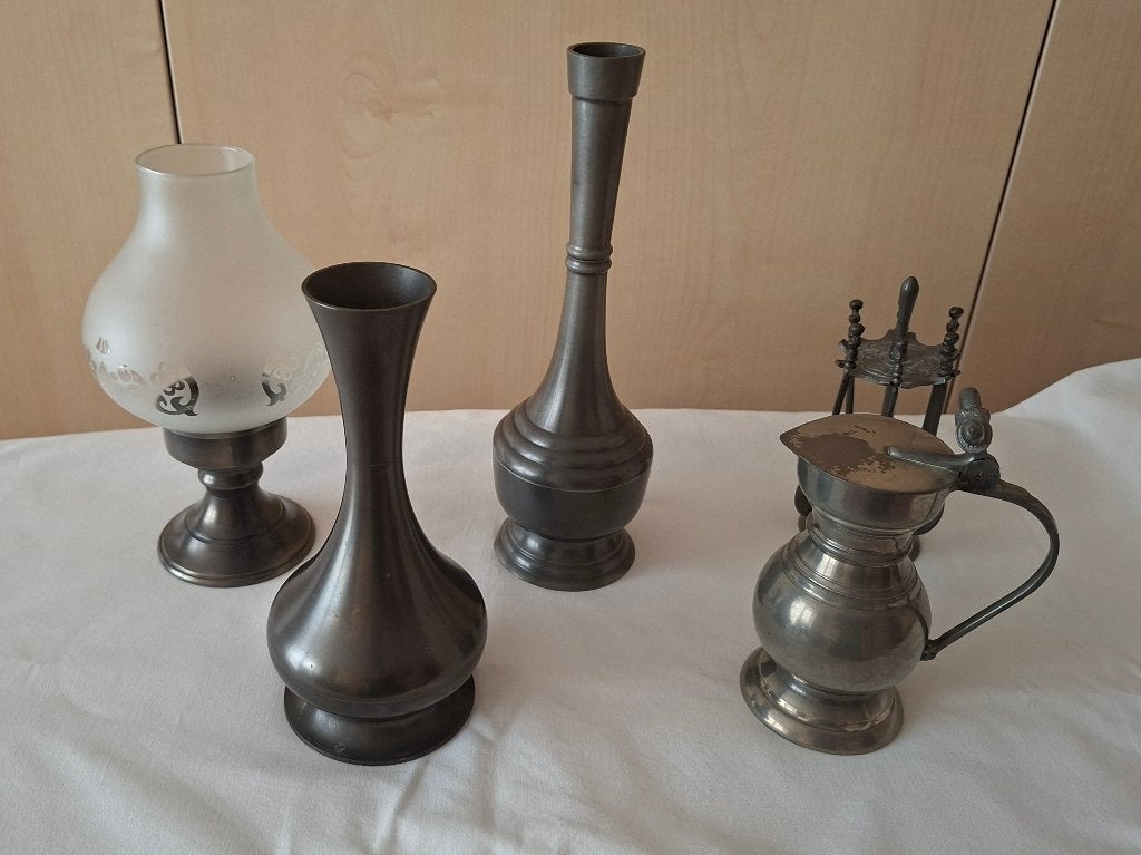 Diversen tinnen voorwerpen, Ophalen of Verzenden
