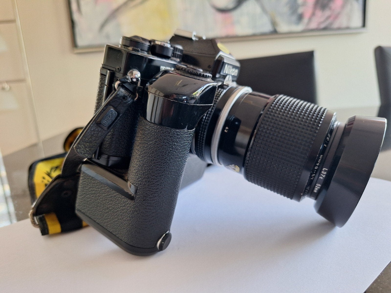 Nikon FE2 motor drive en lenzen, Ophalen of Verzenden, Minder dan 80 mm