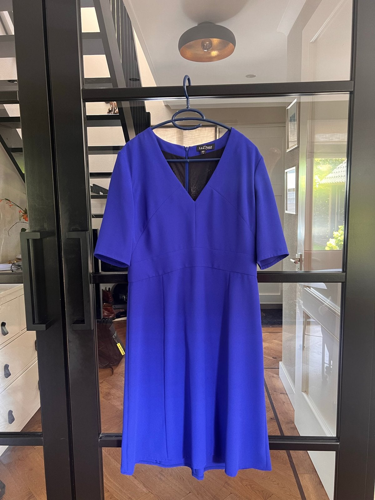 LaDress gevoerde jurk, maat L, perfecte staat, Blauw, Maat 42/44 (L), Ophalen of Verzenden, Zo goed als nieuw