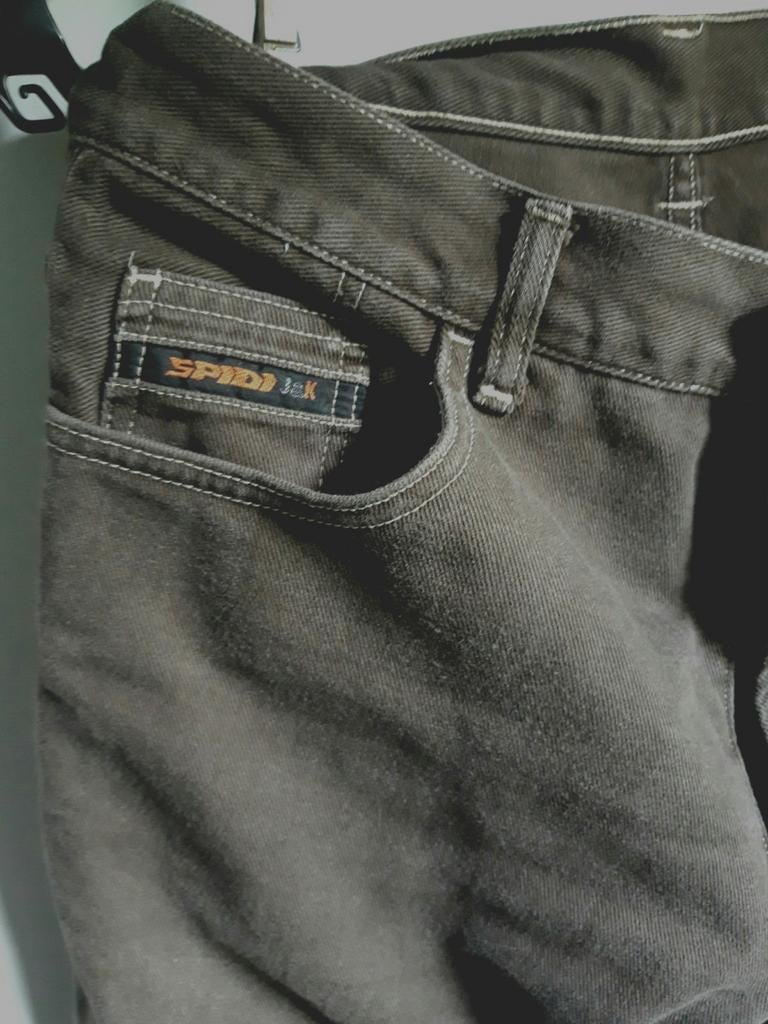 HelloGoodbye Zgan Motorjeans Spidi J&K Kevlar mt 34=ca.42, Ophalen of Verzenden, Tweedehands, Dames, Broek | textiel