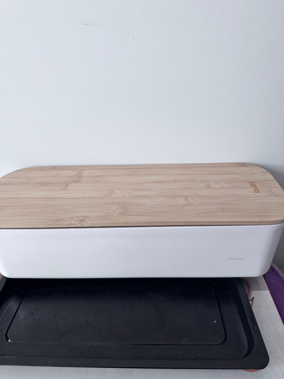 Broodtrommel met bamboe deksel, Huis en Inrichting, Ophalen, Hout, Nieuw, Overige merken