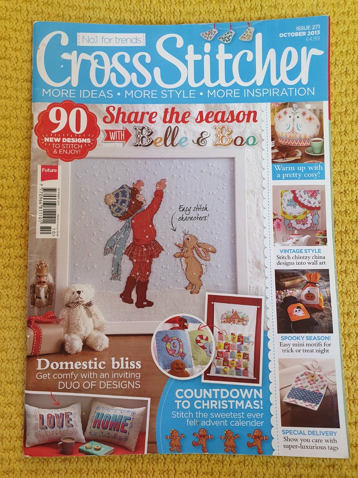 cross stitcher oktober 2013 engels borduur tijdschrift, Ophalen of Verzenden, Patroon