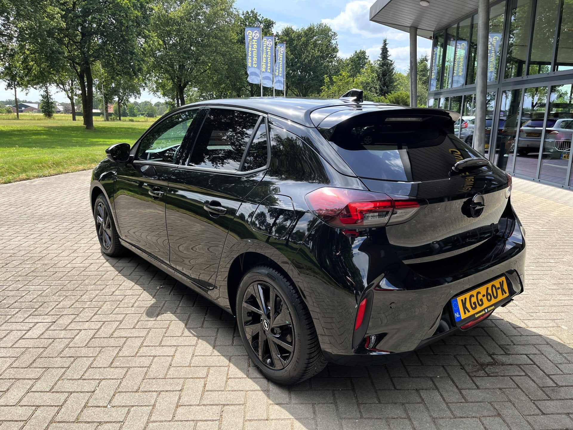 Opel Corsa 1.2 Turbo Hybrid GS | ACC | BLIS | CAM | CARPLAY, Auto's, Opel, 101 pk, Gebruikt, Leder en Stof, Zwart