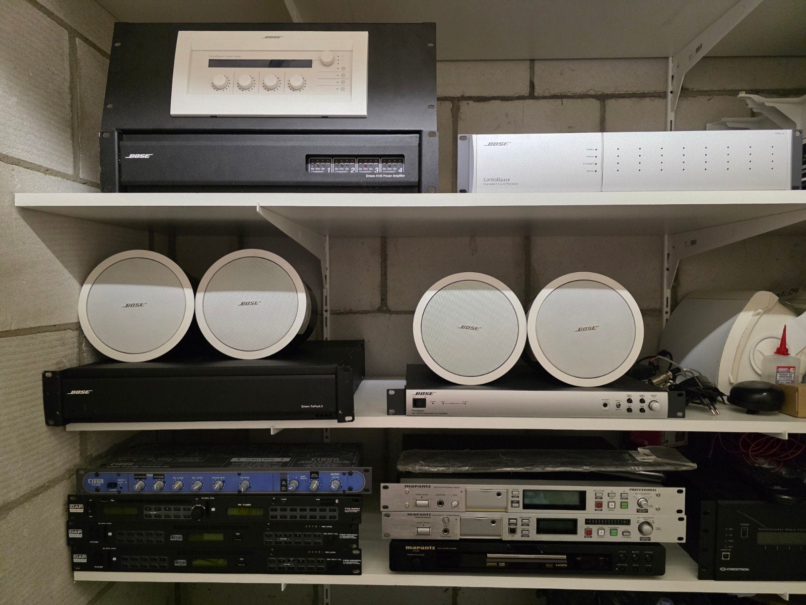PARTIJ PRO AUDIO BOSE - MARANTZ - DAP, Gebruikt, Losse componenten, Speakers, Ophalen