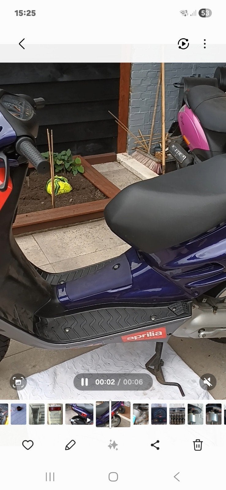 Aprilia SR 50 Scooter - nieuwe staat, Fietsen en Brommers, Ophalen, Gebruikt, Benzine, SR 50