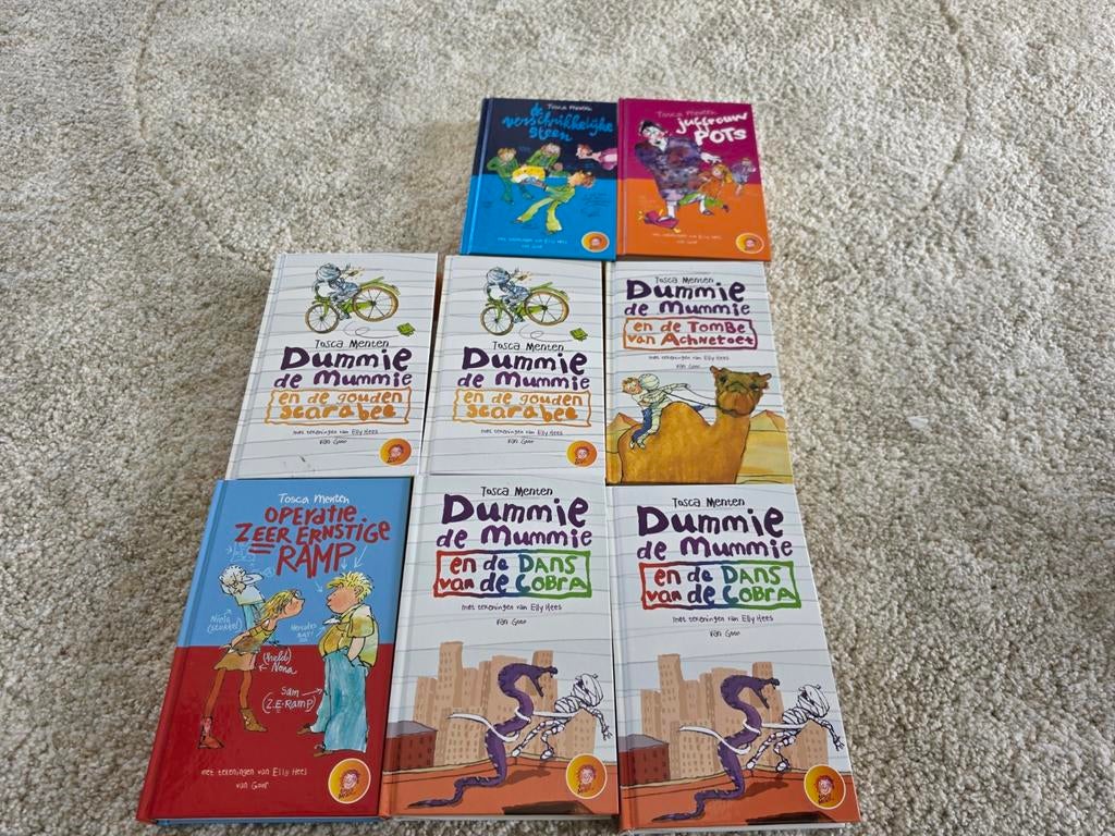 Tosca Menten boeken: Dummie de Mummie & Operatie Z.E.R.O., Ophalen of Verzenden, Gelezen, Tosca Menten, Fictie algemeen