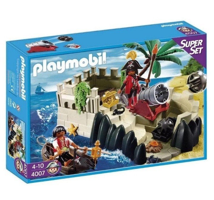 Playmobil set 4007, het pirateneiland, Kinderen en Baby's, Speelgoed | Playmobil, Pirates, Complete set, Overige typen, Ophalen of Verzenden