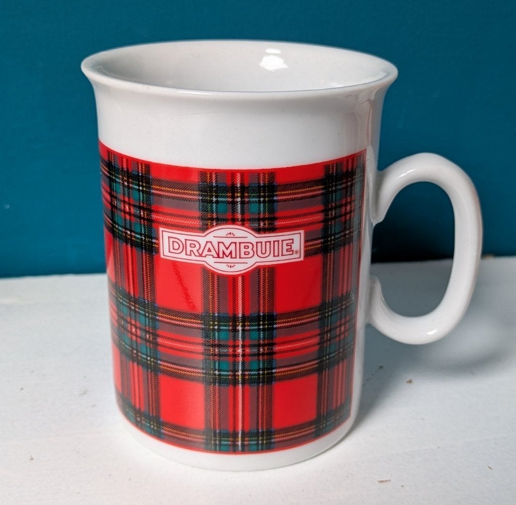 Vintage Drambuie schotse ruit tartan beker, Overige merken, Vintage, Zo goed als nieuw, Porselein