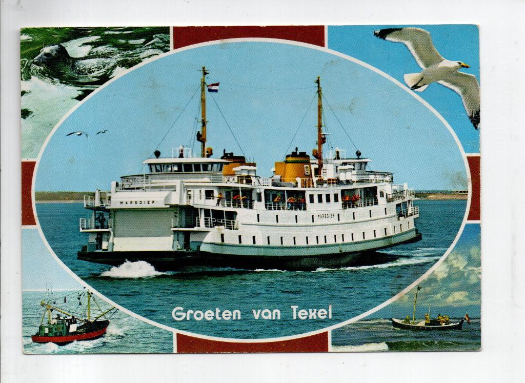 Groeten van Texel, Ophalen of Verzenden, 1960 tot 1980, Ongelopen, Waddeneilanden