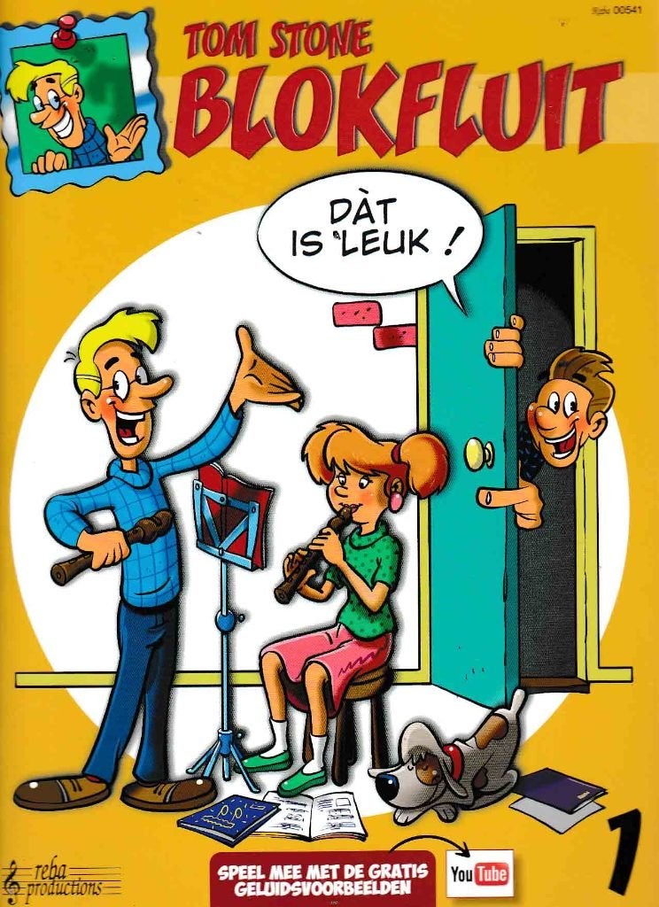 Tom Stone dat is leuk 1 en 2 nieuwste uitgave + CD en doe, Muziek en Instrumenten, Bladmuziek, Verzenden, Zo goed als nieuw, Blokfluit
