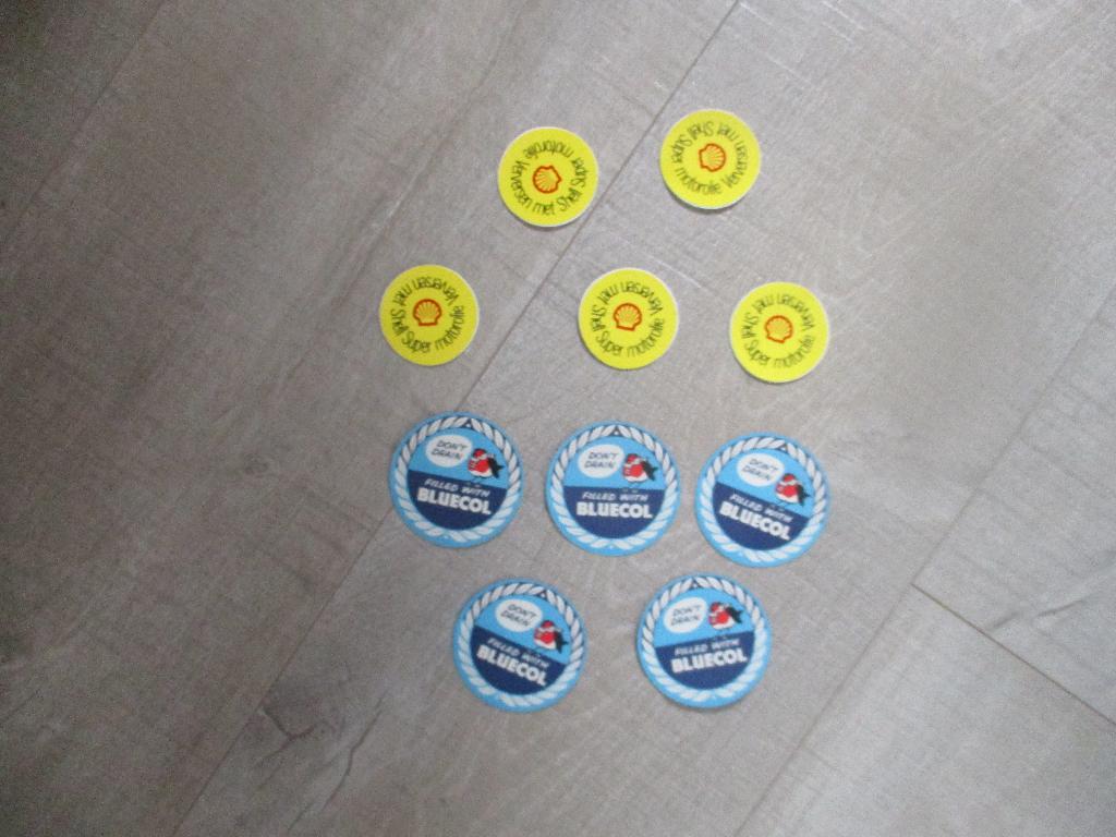 Shell -- Vul /aftap stickers -- SALE !!, Ophalen of Verzenden, Nieuw, Meerdere stickers