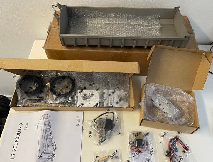 Lesu RC container haakarm afzetsysteem 1/14, Hobby en Vrije tijd, Overige merken, Groter dan 1:32, Nieuw, Ophalen of Verzenden