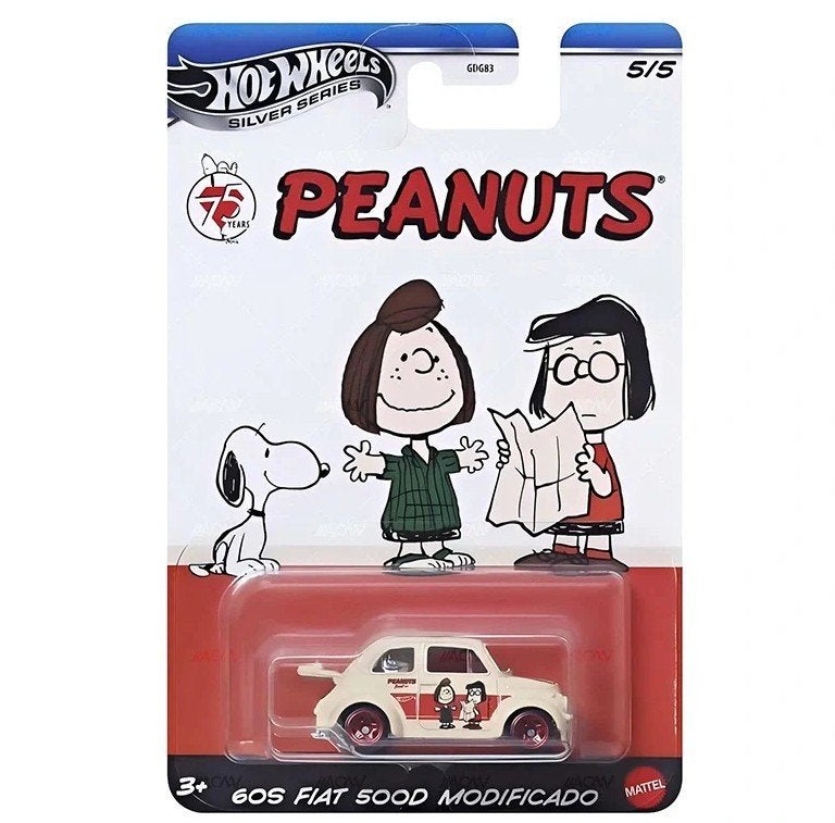 Snoopy  Hot Wheels 60s Fiat Modificado, Ophalen of Verzenden, Nieuw