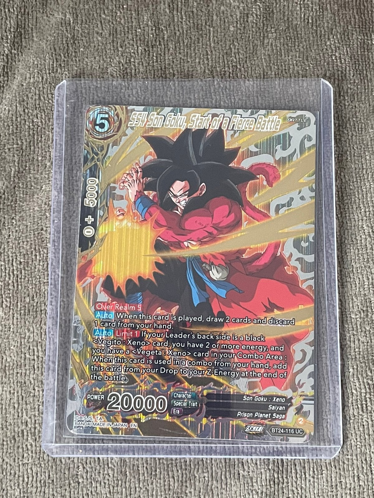 Son goku BT24-116 (NM), Ophalen of Verzenden, Zo goed als nieuw