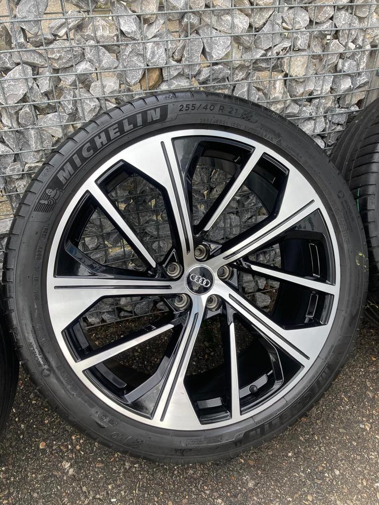 21 inch Audi Q5 SQ5 velgen 5x112 + Michelin pilot sport 4s, 255 mm, Banden en Velgen, Nieuw, Zomerbanden