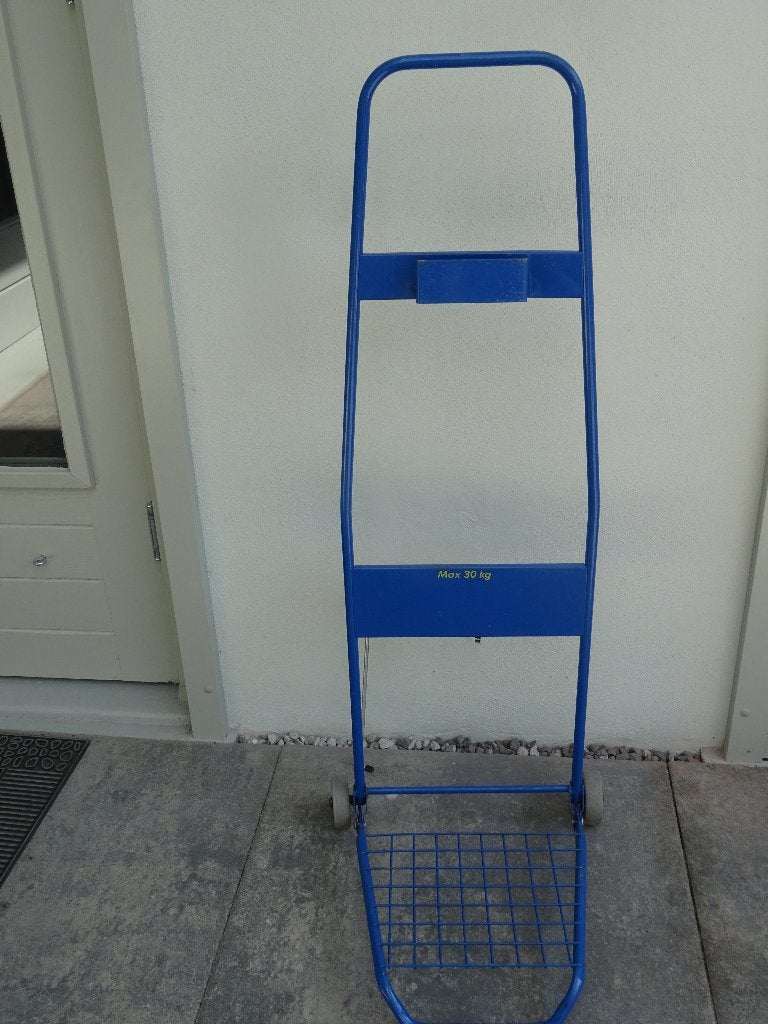 steekwagen blauw transportwagen inklapbaar steekwagentje, Minder dan 60 liter, Ophalen, Gebruikt, Steekwagen