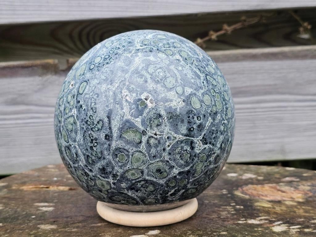 Gave xxl kambaba jaspis bol 134 mm, Ophalen of Verzenden