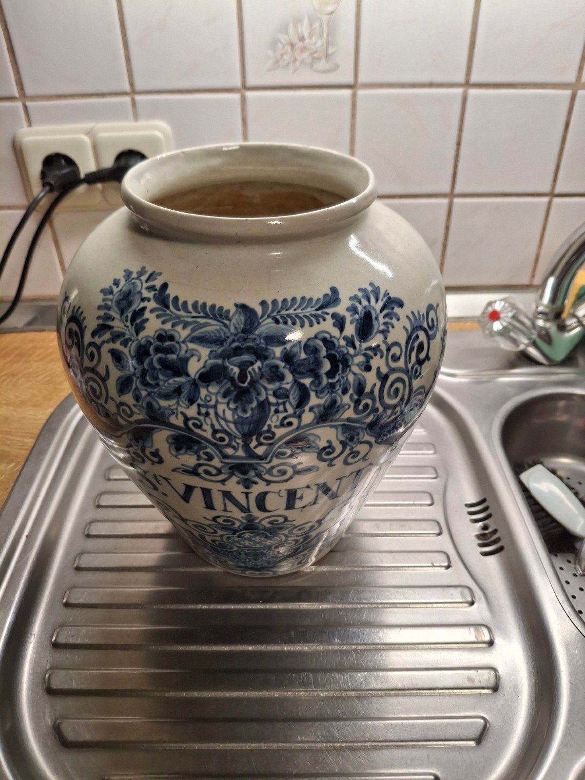 Aardewerk  makkum gaaf hoogte 28cm, Antiek en Kunst, Ophalen of Verzenden