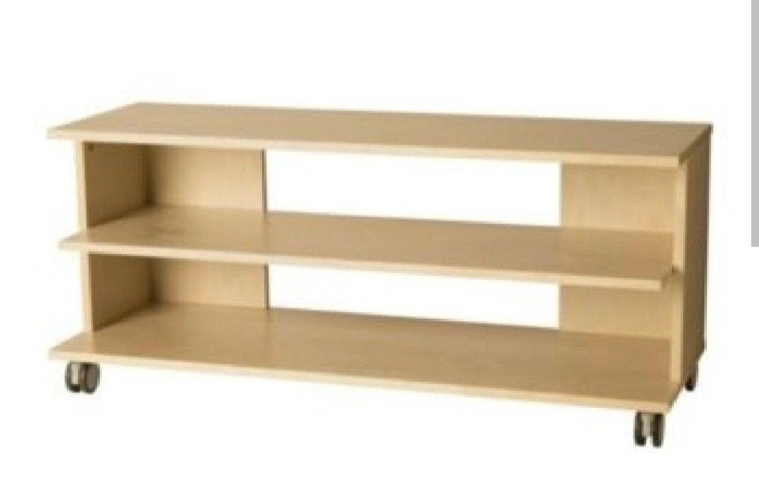 Benno Houten TV-meubel met wieltjes, Gebruikt, 100 tot 150 cm, Ophalen of Verzenden, Minder dan 100 cm
