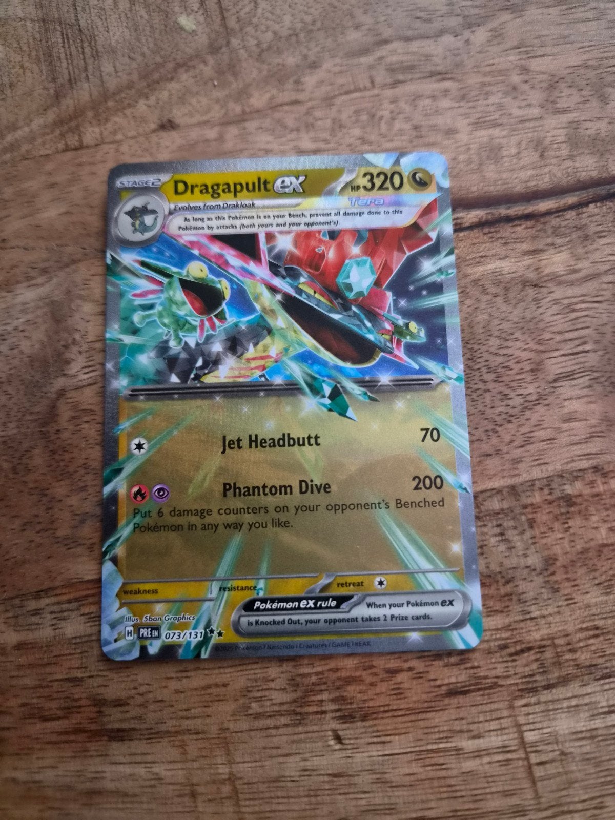 Dragapult ex Pokémon kaart - Uitstekende staat, Ophalen of Verzenden, Zo goed als nieuw, Losse kaart