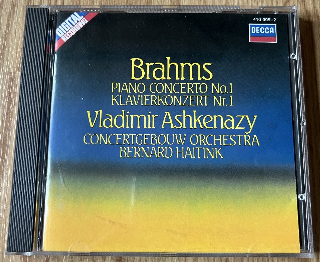 CD Brahms - Pianoconcerto No.1 - Ashkenazy, Ophalen of Verzenden, Classicisme, Zo goed als nieuw, Kamermuziek