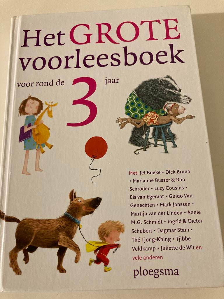 Het Grote voorleesboek voor rond de 3 jaar zesde druk 2022, Gelezen, Fictie algemeen, Jongen of Meisje, Ophalen of Verzenden