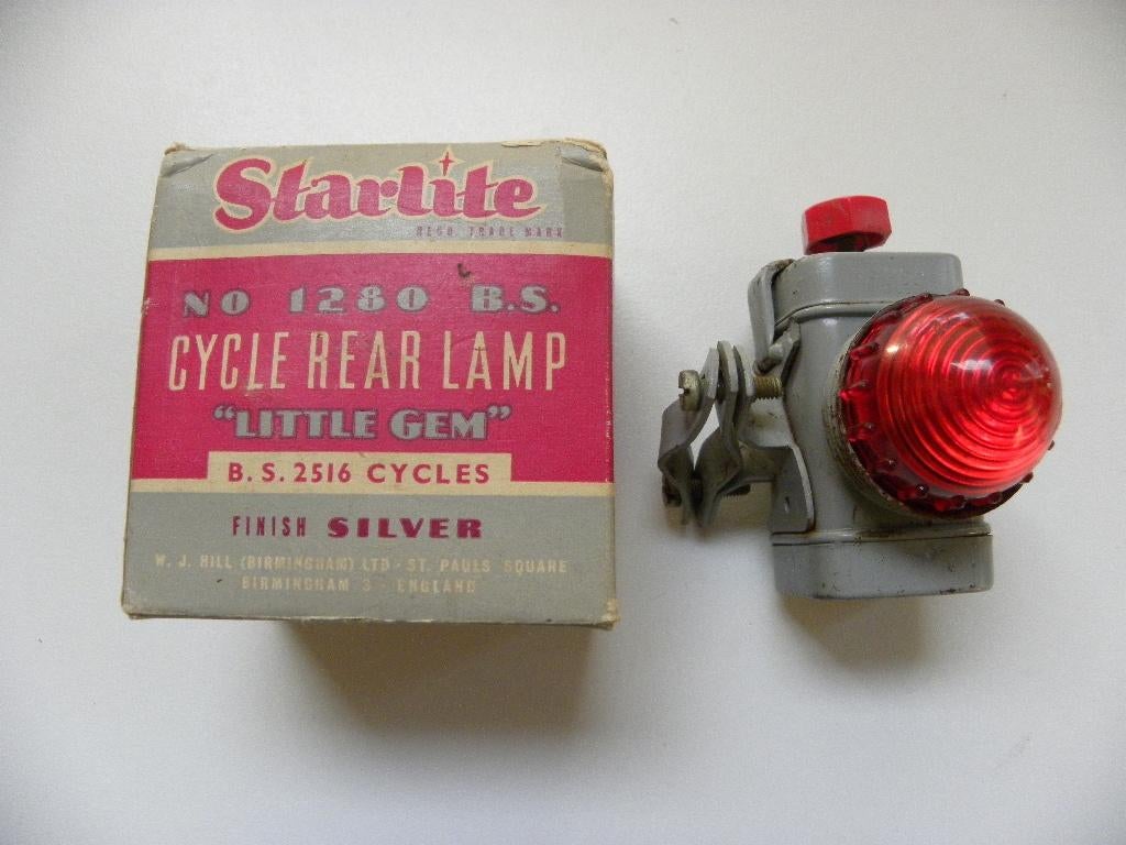 Vintage fietsachterlicht uit de jaren `50, Ophalen of Verzenden