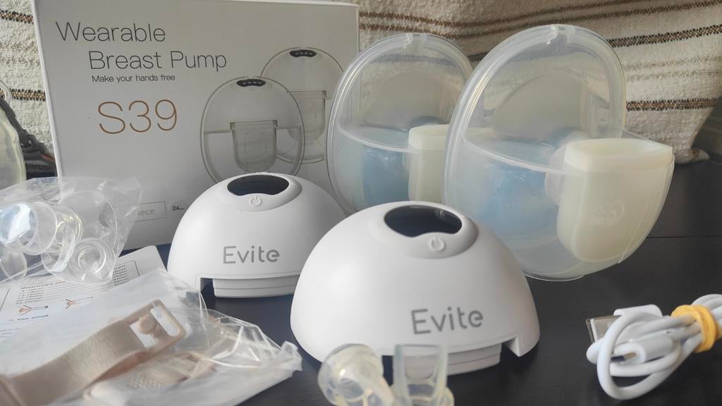 Handsfree Evite borstkolf + gratis Madela melkcollector, Ophalen of Verzenden, Borstkolf