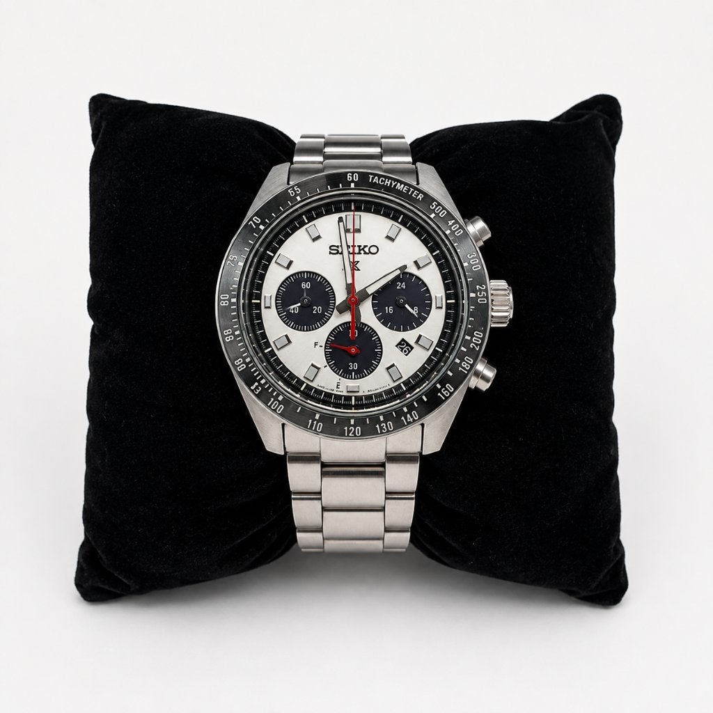 Seiko Prospex Solar Chronograaf 40mm - Zeer Goede Staat, Staal, Polshorloge, Ophalen of Verzenden, Zo goed als nieuw