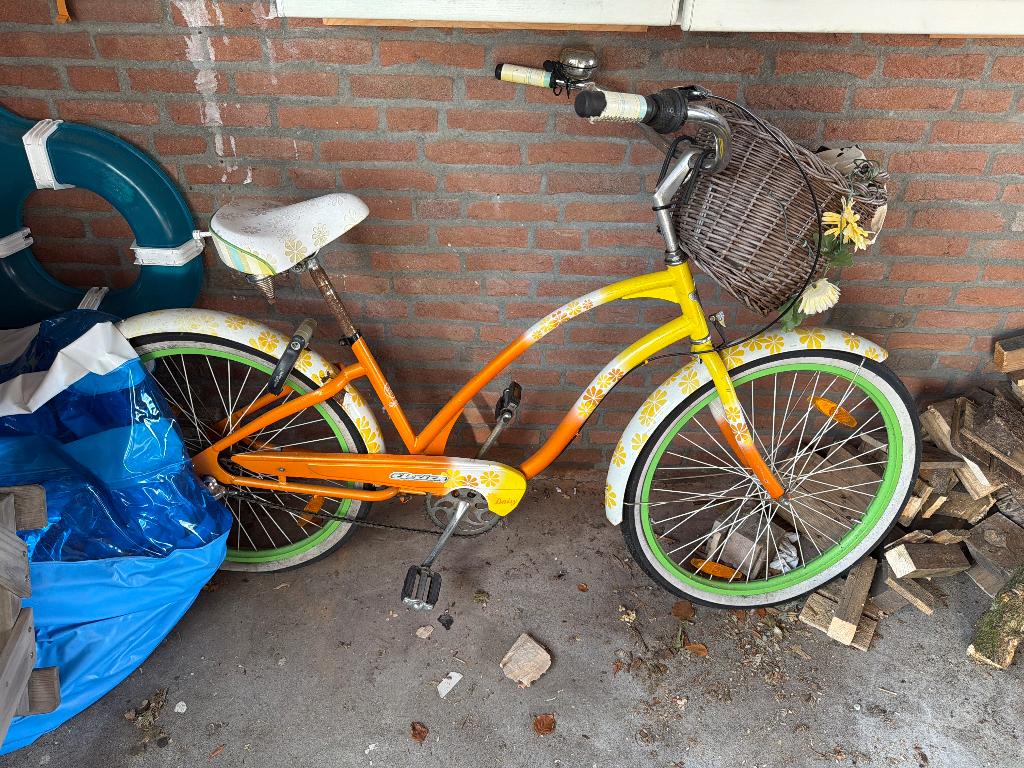 Beach cruiser opknapper, Fietsen en Brommers, Fietsen | Cruisers en Lowriders, Ophalen, Gebruikt, Staal