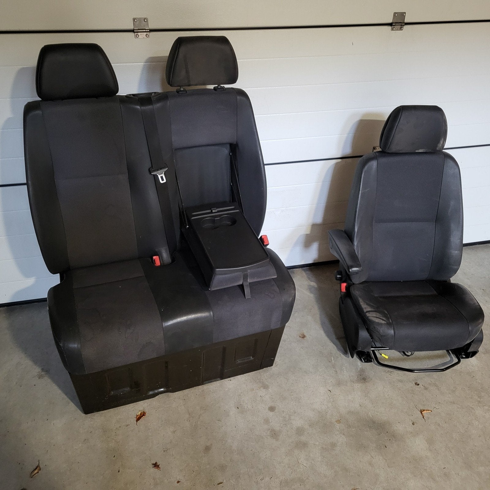 VW Crafter stoelen - Bestuurdersstoel en dubbele bank, Auto-onderdelen, Interieur en Bekleding, Ophalen of Verzenden, Gebruikt
