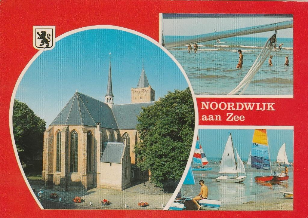 NOORDWIJK AAN ZEE Kerk Badgasten, Verzenden, 1980 tot heden, Gelopen, Zuid-Holland