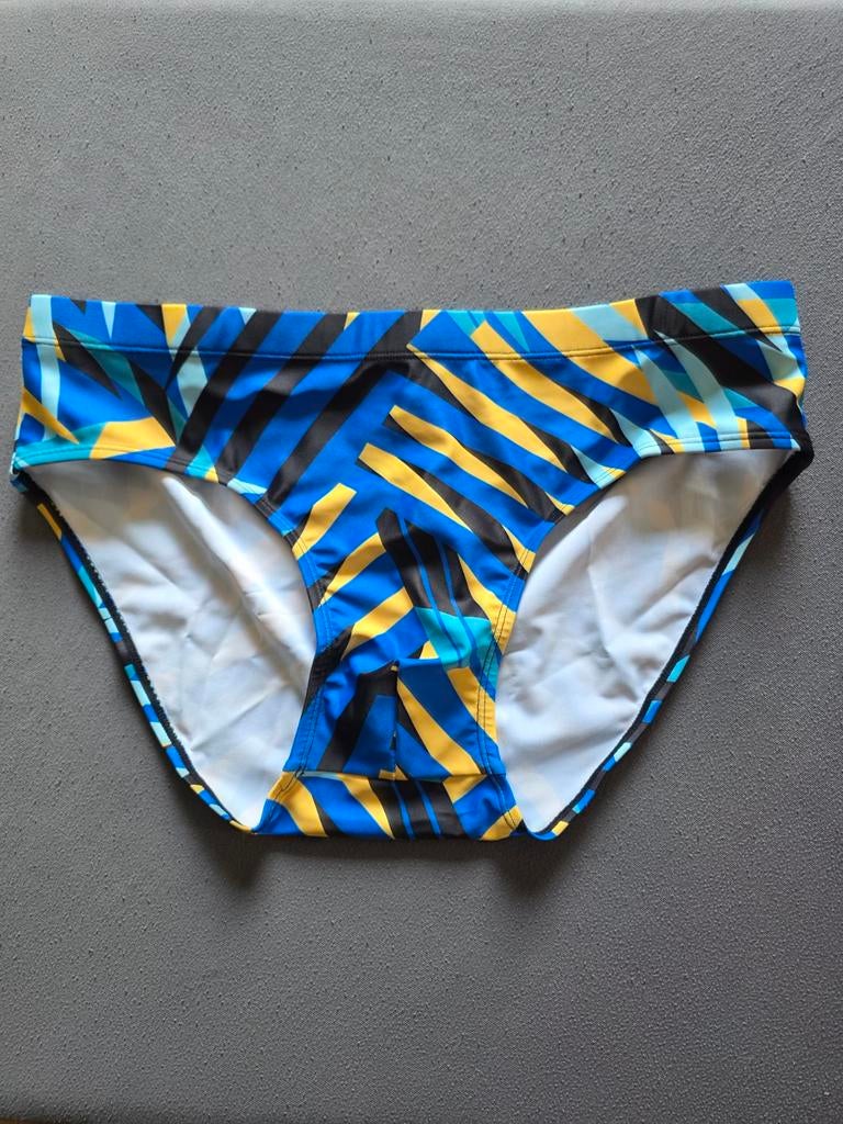 Heren zwemslip met geometrisch patroon - Maat M, Kleding | Heren, Badmode en Zwemkleding, Onbekend, Ophalen of Verzenden, Zwemslip