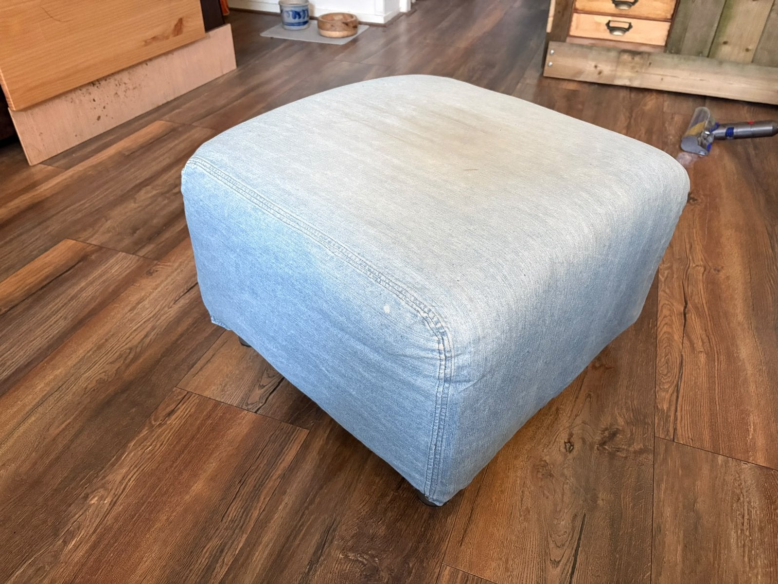 Ikea hocker klippan poef, Ophalen, Gebruikt, Rechthoekig, 75 tot 100 cm