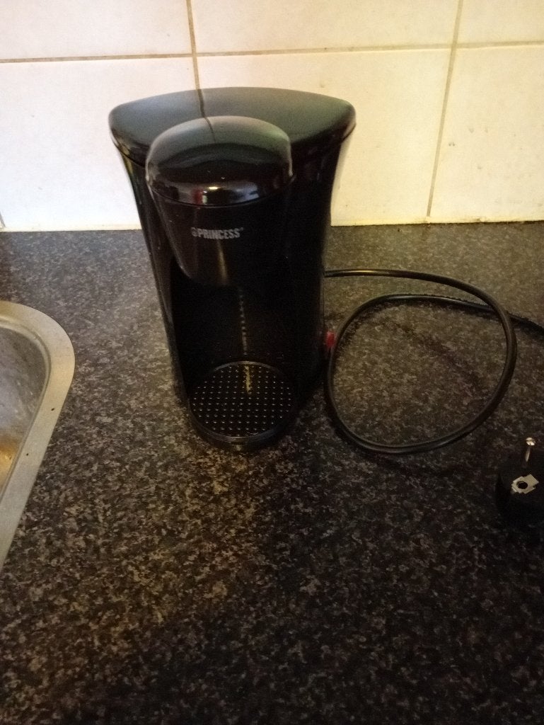 Princess Koffiezetapparaat Zwart (zonder kopjes), Witgoed en Apparatuur, Gebruikt, Koffiemachine, Gemalen koffie, Ophalen of Verzenden