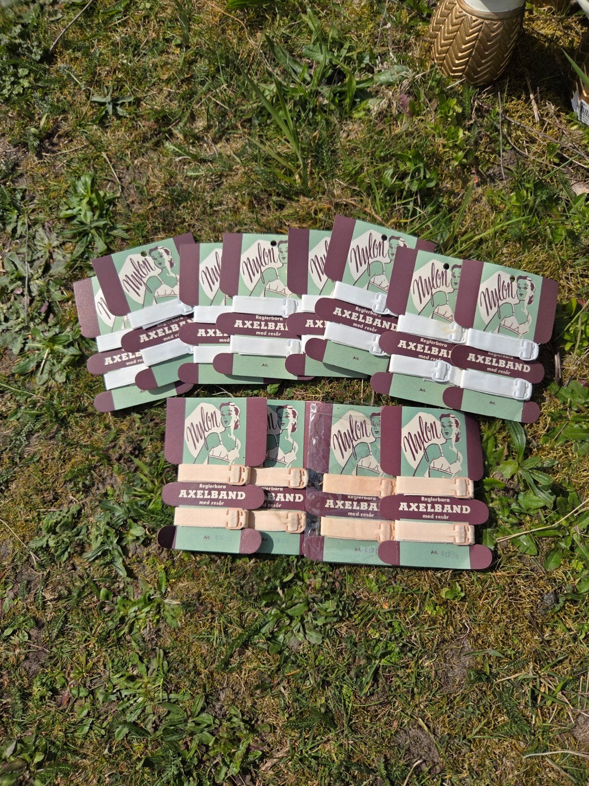Partij Vintage Nylon BH Bandjes - Nieuw in Verpakking, Verzenden, Nieuw