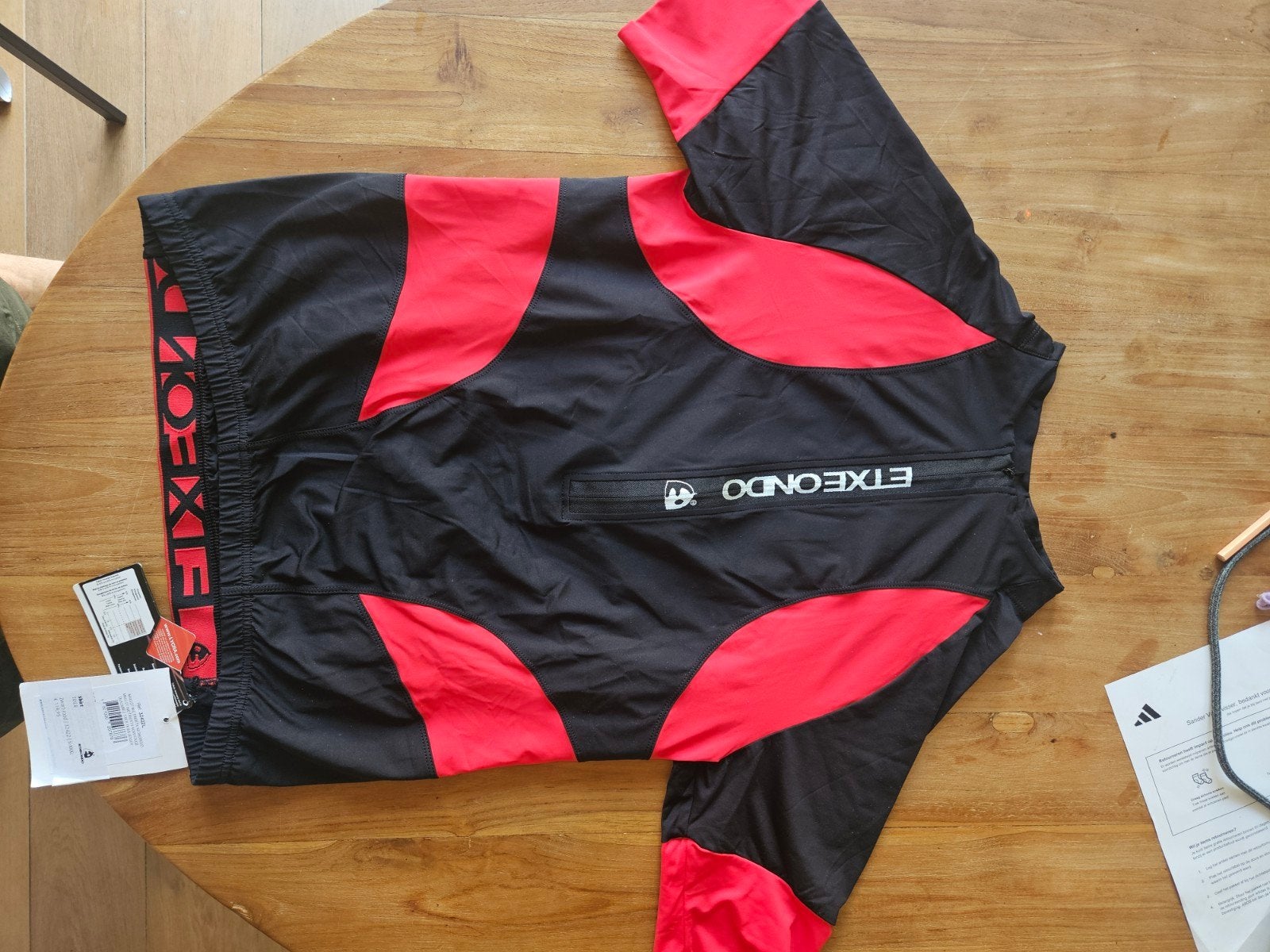 Etxeondo Fiets shirt - Zwart/Rood - Maat L, Maat 52/54 (L), Zwart, Nieuw, Ophalen of Verzenden