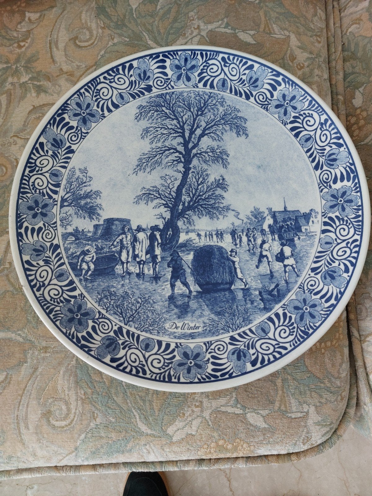Delfts Blauw Wandborden - De Winter & De Herfst, Ophalen